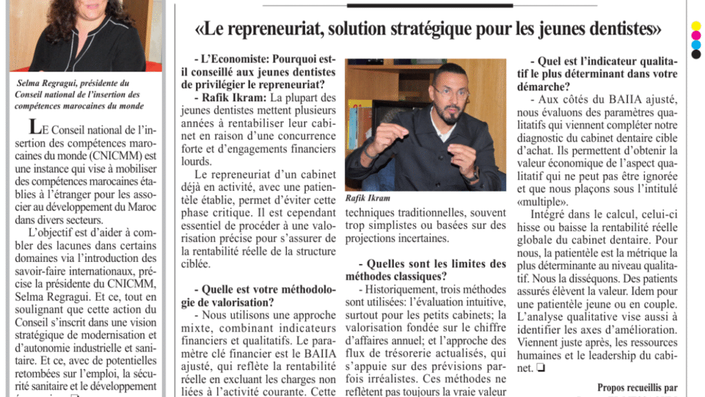 Transmission des cabinets dentaires au Maroc | L’Économiste